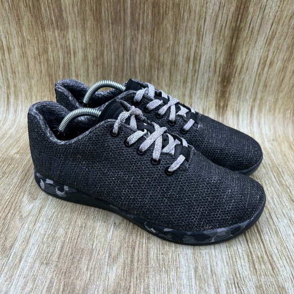 NOBULL Shoes - NOBULL SuperFabric Trainers Womens 7.5 Black Heather Granite Camo Training Shoes
